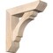 Ekena Millwork Olympic Slat Smooth Bracket w/ Offset Brace, Douglas Fir, 5 1/2"W x 20"D x 20"H BKT0604X20X20OLY06SDF - alternate 1